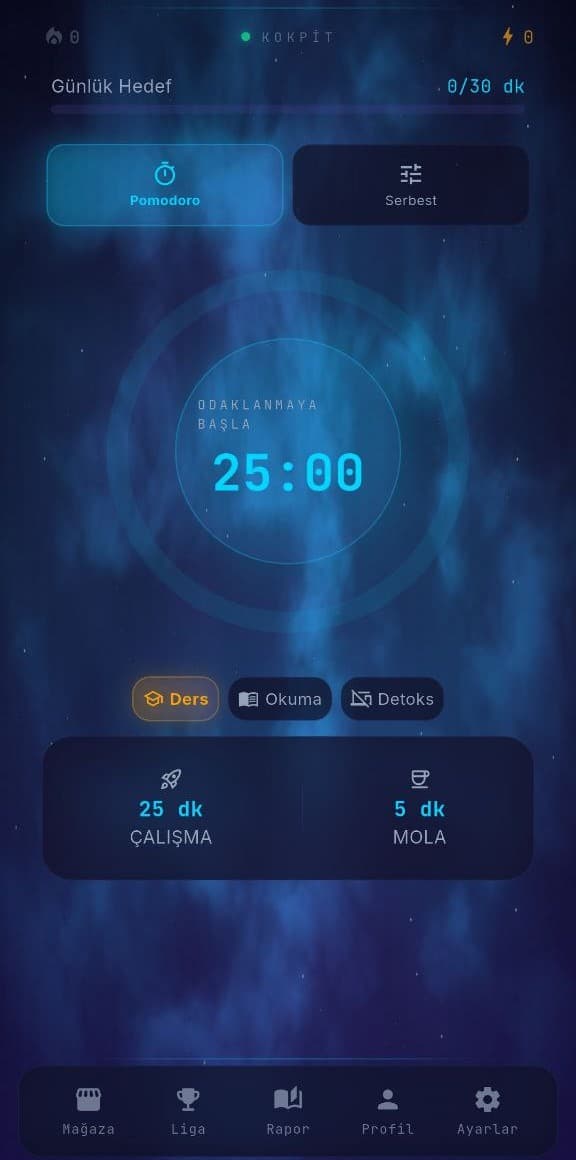 Focus Space — Cockpit Timer